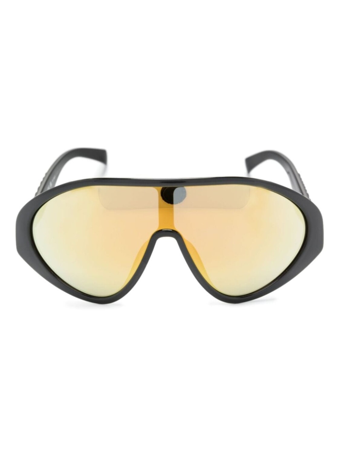 

Moschino Eyewear солнцезащитные очки-маска с логотипом, черный