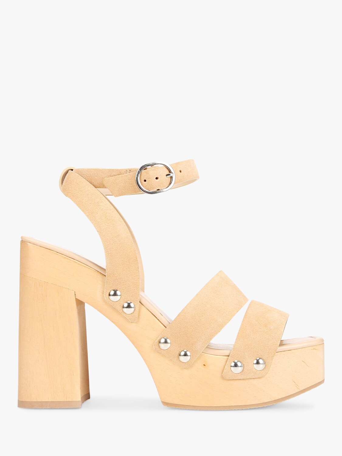 

Сандалии Sam Edelman Rosalind на каблуке на платформе, замша с кунжутом