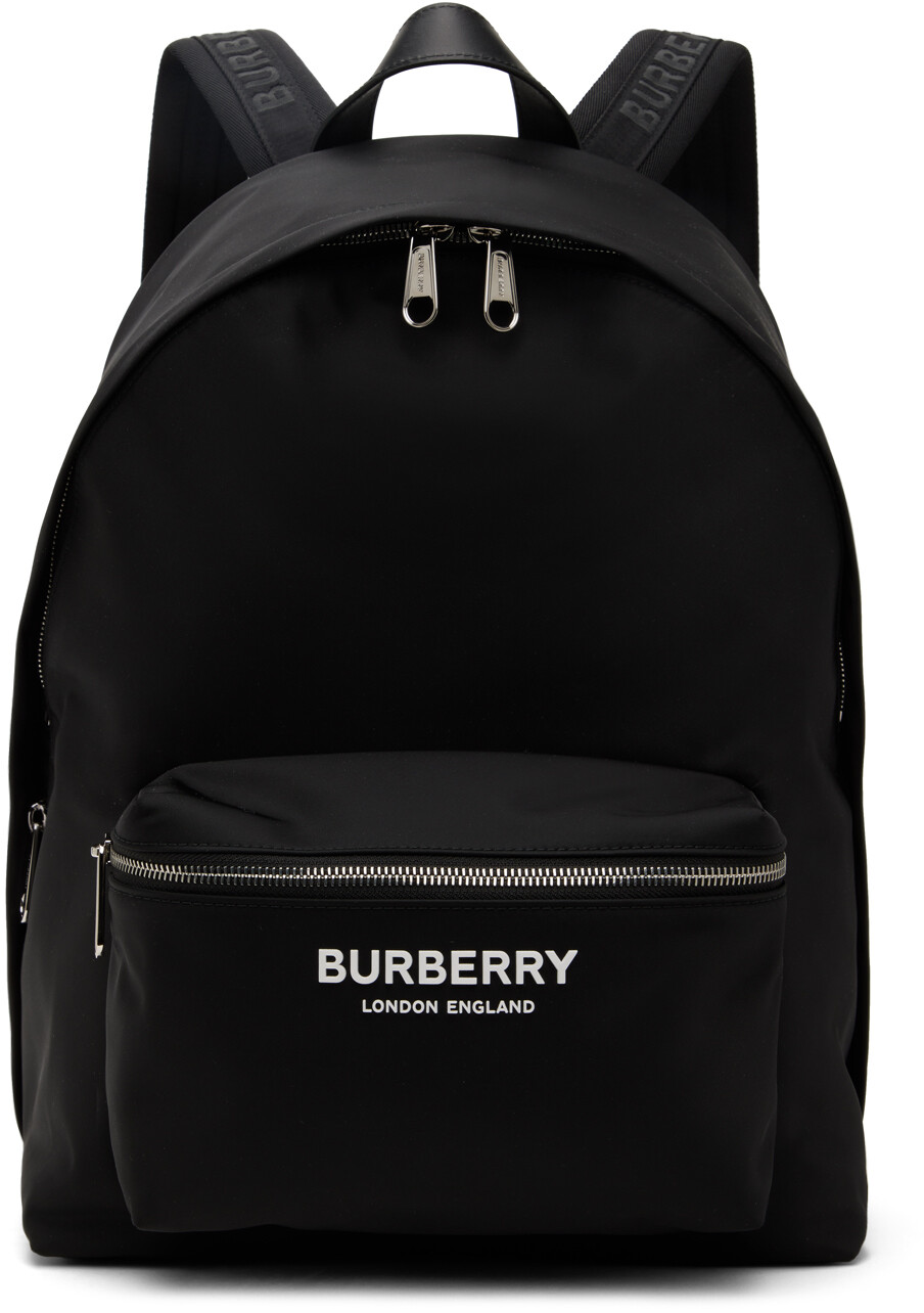 

Черный рюкзак с логотипом Burberry