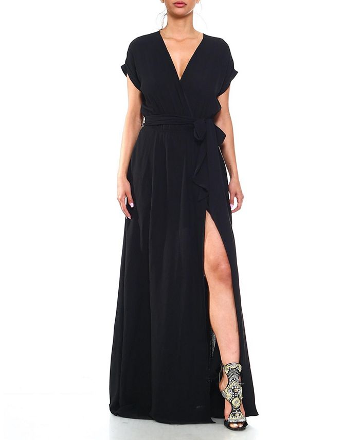 цена Женское платье макси Jasmine Meghan Los Angeles, цвет Black
