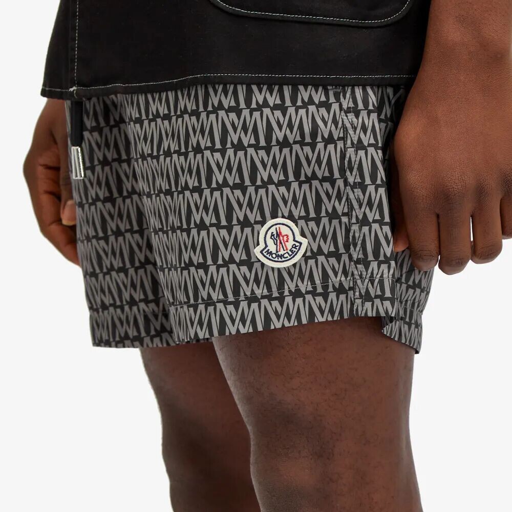 

Moncler шорты для плавания с монограммой, черный