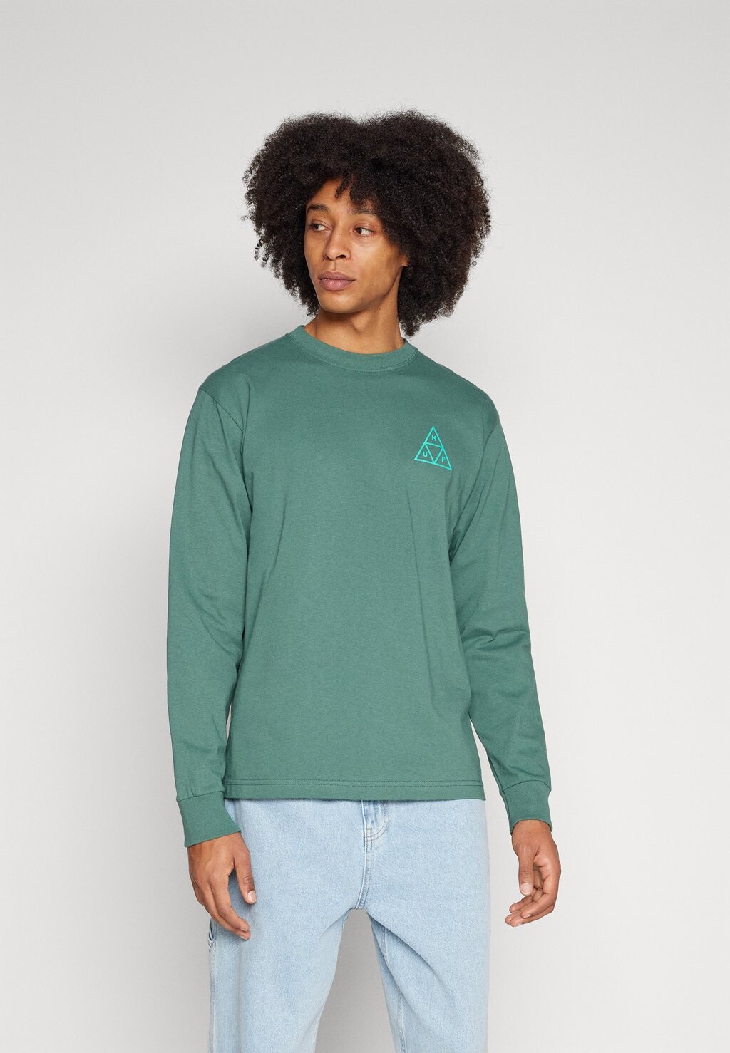 

Топ с длинными рукавами SET TEE UNISEX HUF, цвет pine