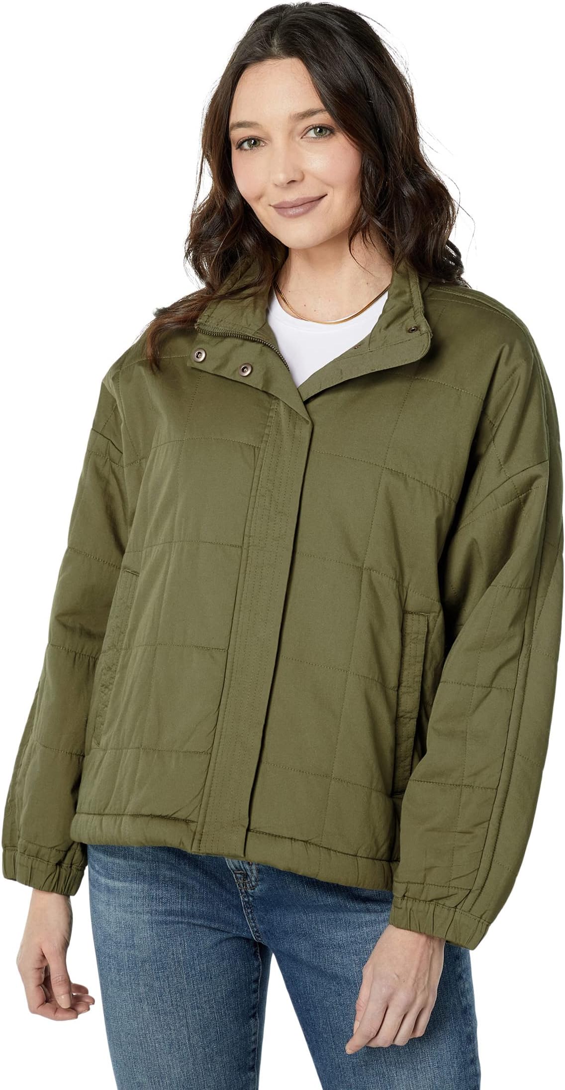 

Куртка Transitional Bomber - Soft Cotton Baby Twill Madewell, цвет Desert Olive