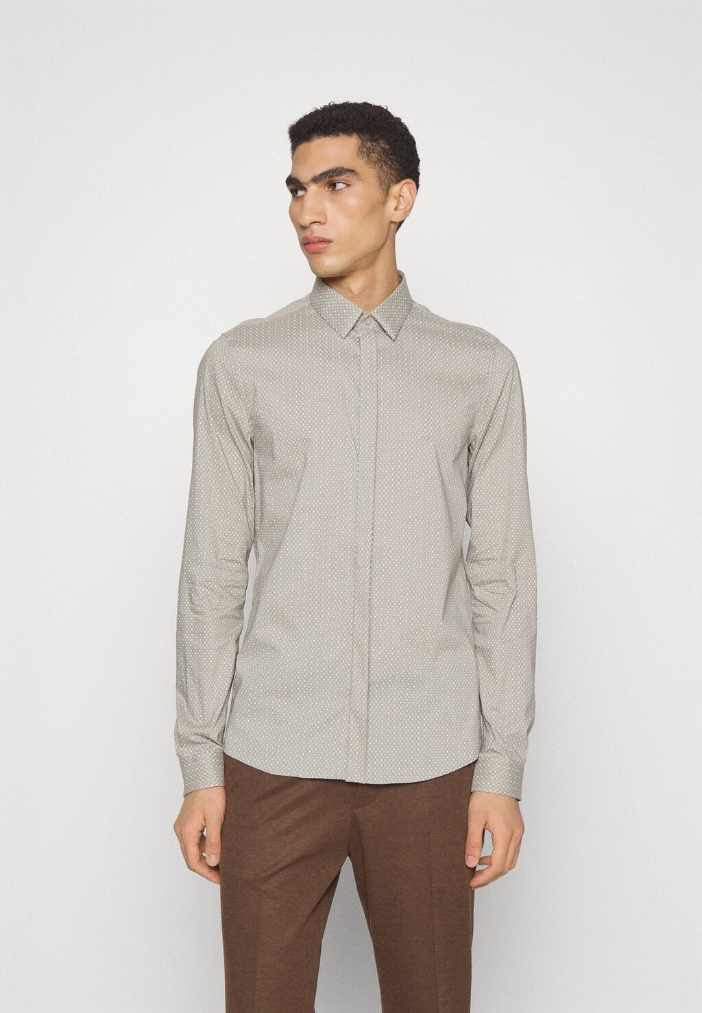 

Деловая рубашка Calvin Klein Tailored, светло-серый