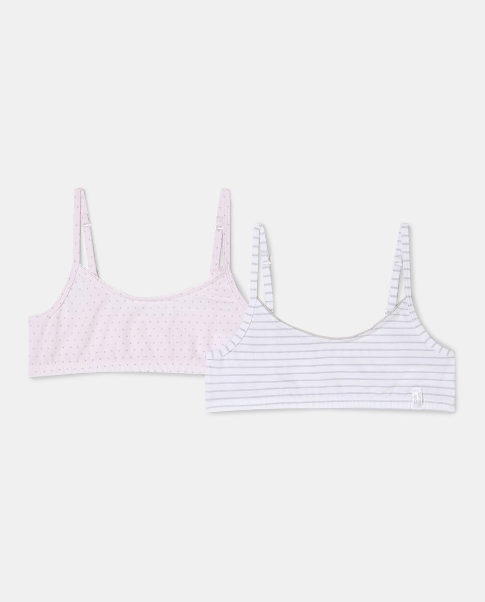 

Футболка Pack 2 однотонная/в полоску Cotton Juice, синий