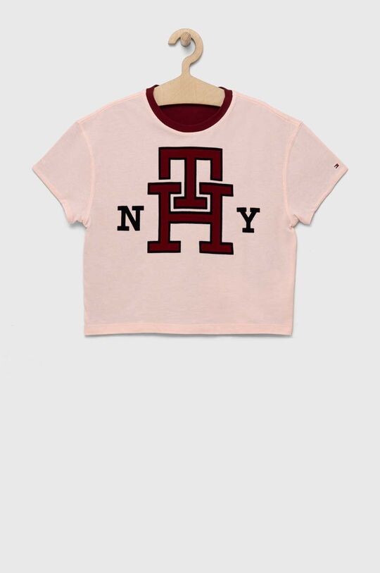 

Двусторонняя футболка из хлопка Tommy Hilfiger, розовый