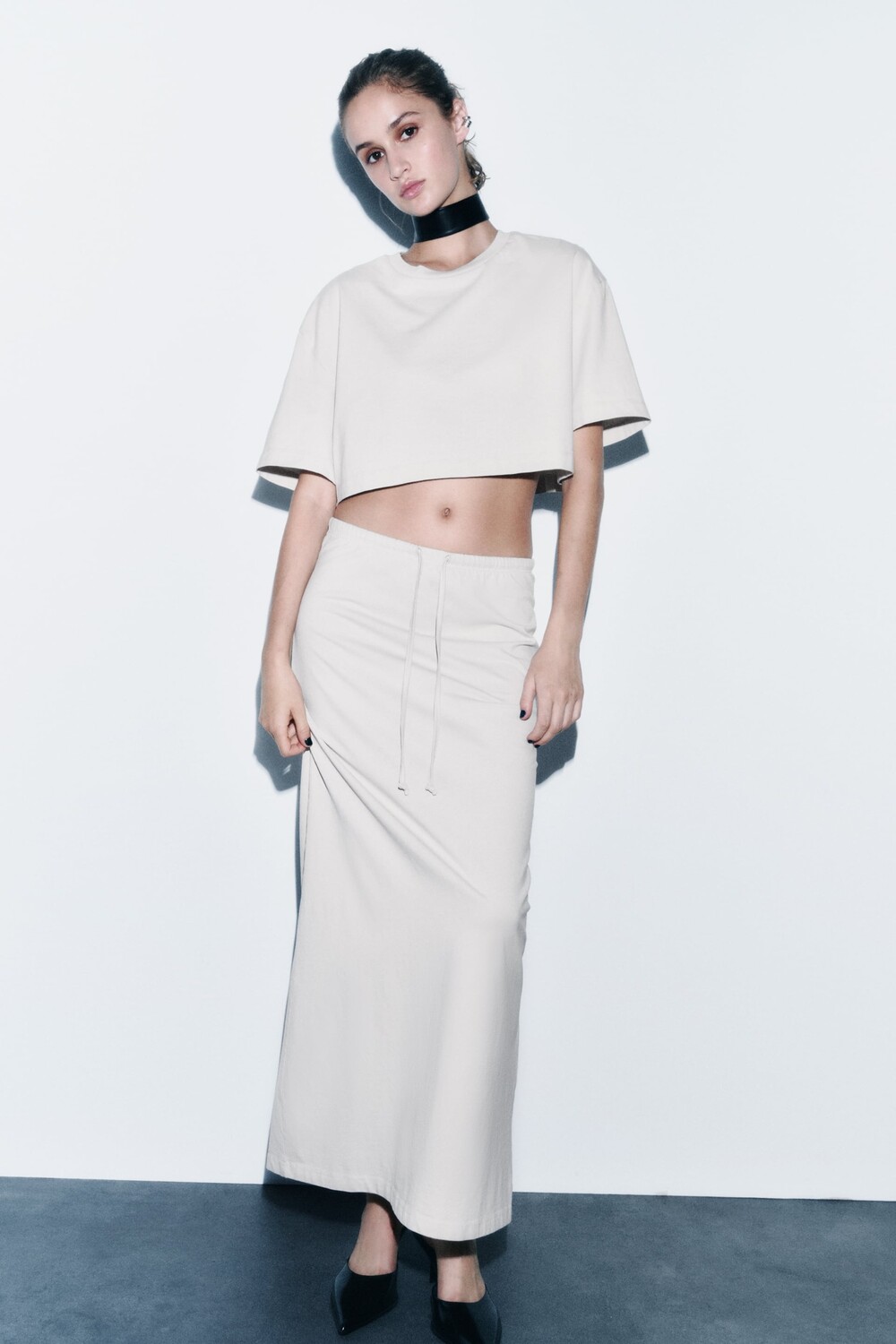 

Футболка мини-размера Zara, синий серый
