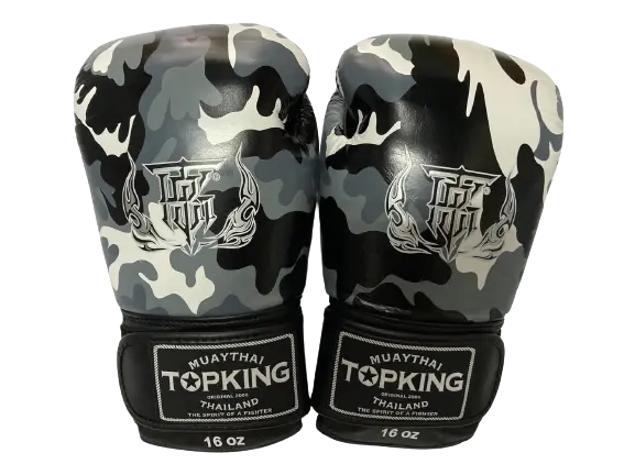 

Боксерские перчатки Top King TKBGEM-03, камуфляжный серый