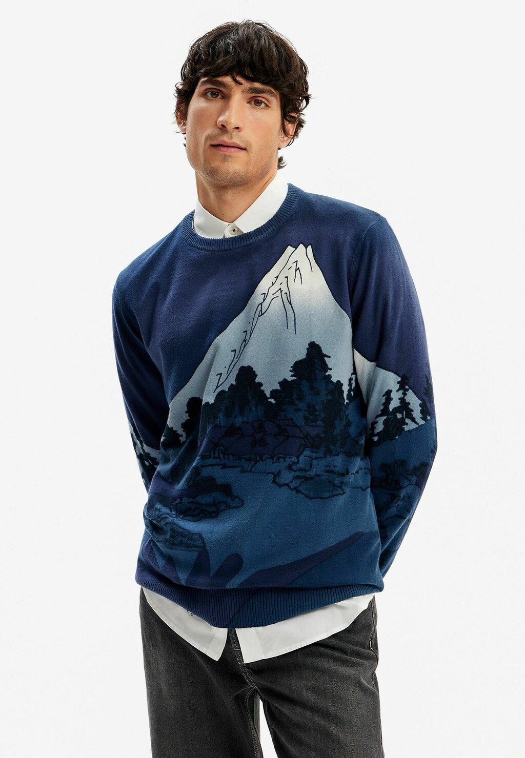 

Свитер Desigual, синий