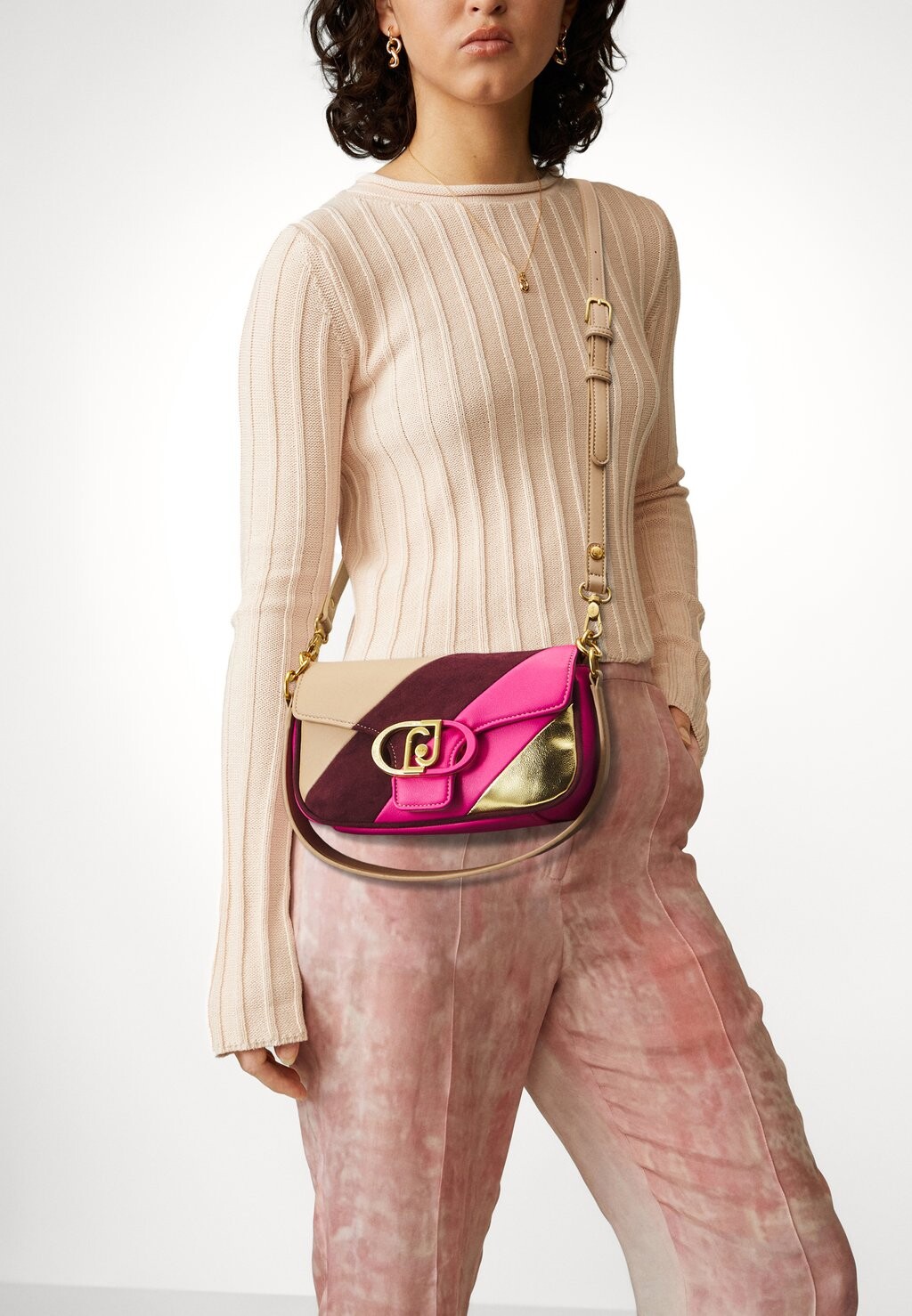 

Сумочка CROSSBODY LIU JO, светло-коричневый/золотой/фукси
