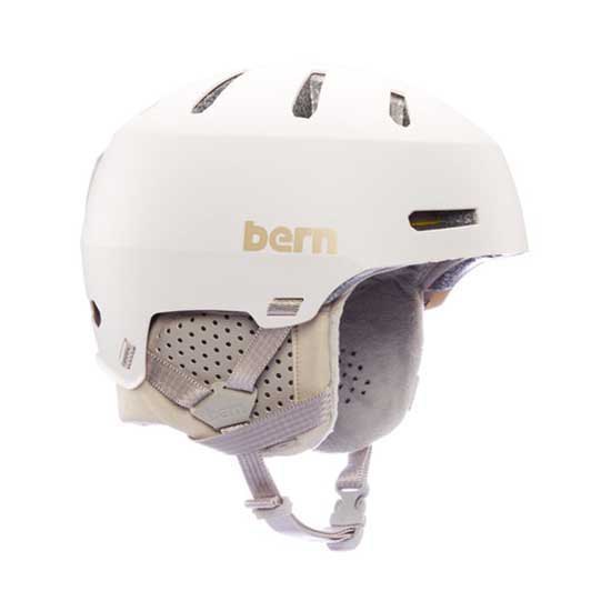 Шлем Bern Macon 2.0, белый зимний шлем macon 2 0 mips bern цвет metallic copper black