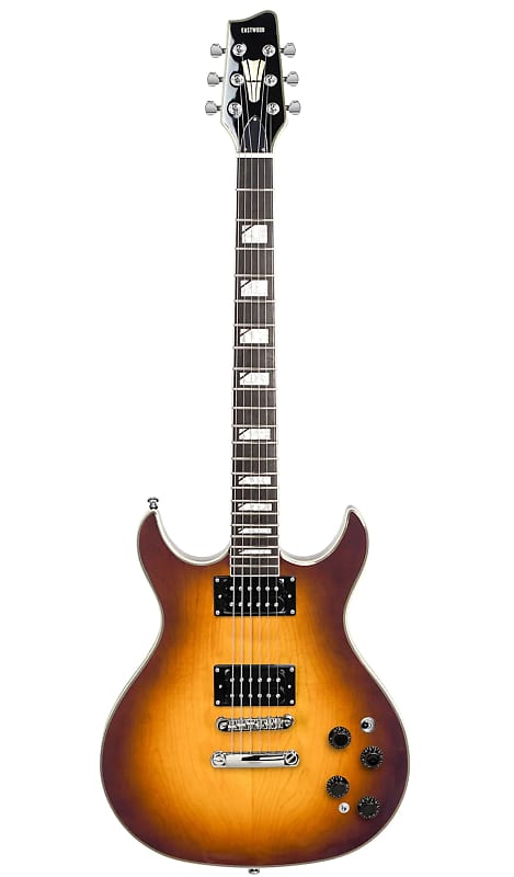 цена Электрогитара Eastwood Espirit Ultra Tone-Chambered Body Flamed Maple Top Mahogany Neck 6-String Electric Guitar