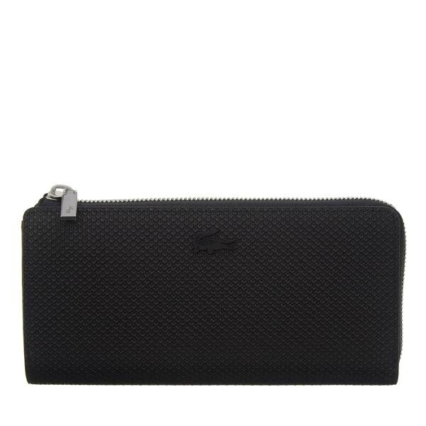 

Кошелек slim zip wallet noir Lacoste, черный