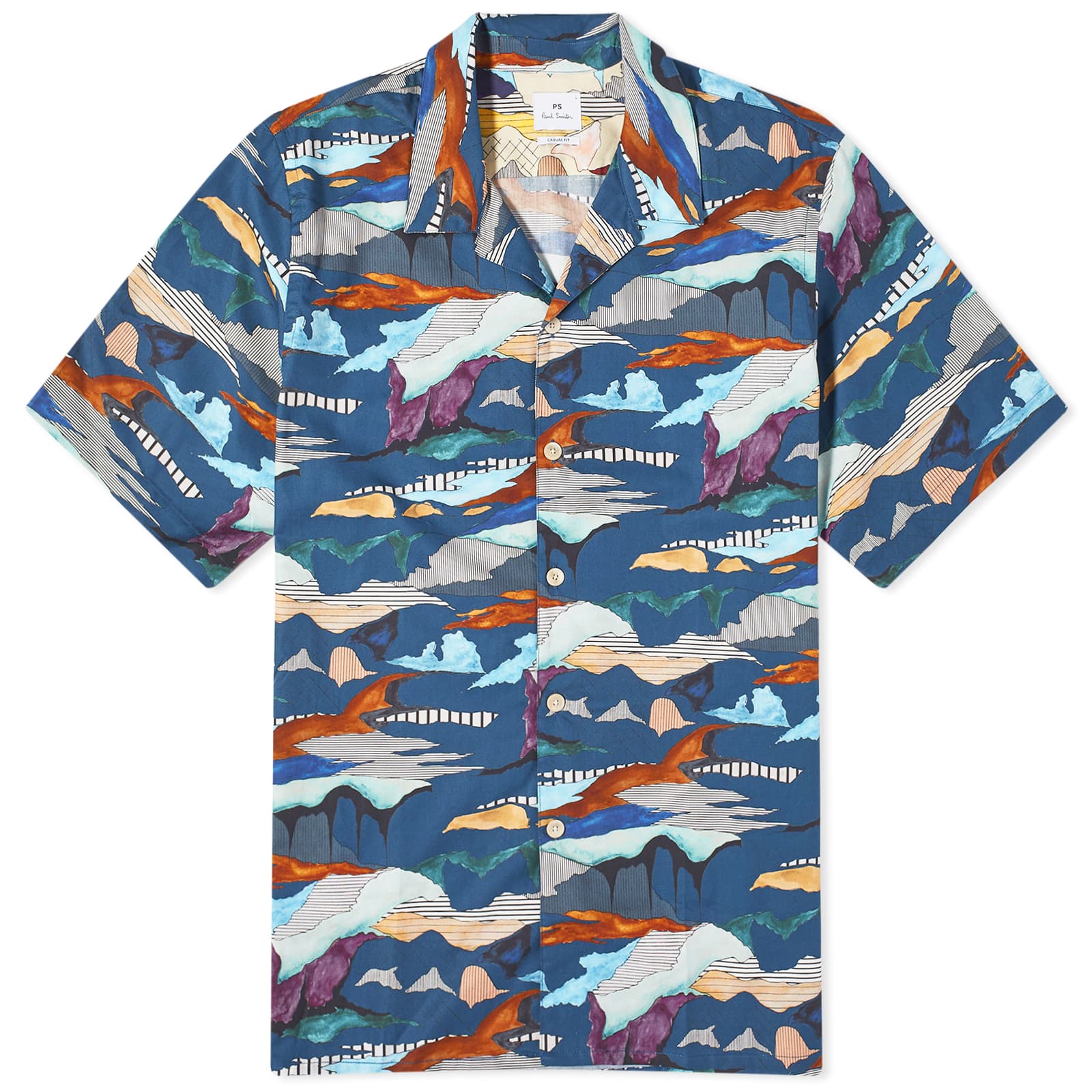 цена Рубашка Paul Smith Abstract Vacation, синий