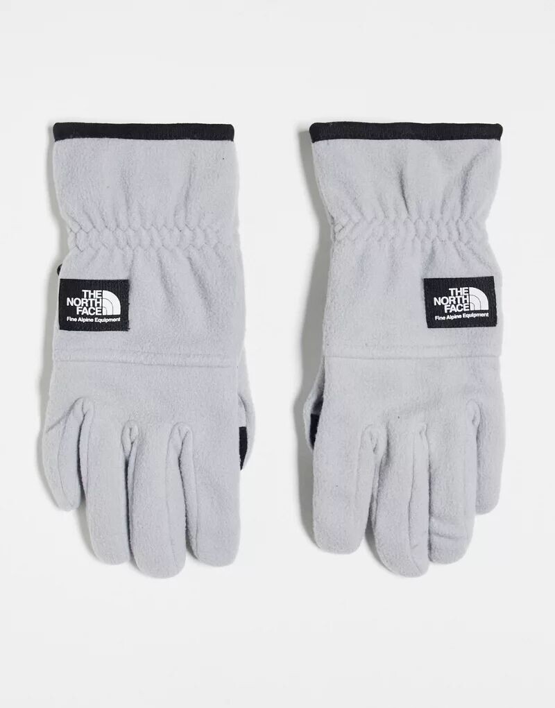 

Тяжелые флисовые перчатки для сенсорного экрана The North Face Etip серого цвета