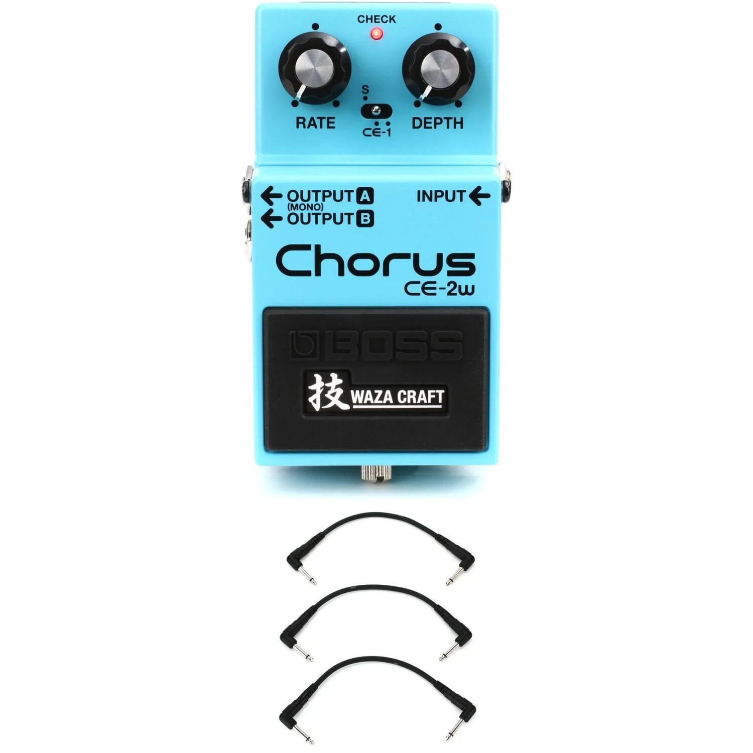

Педаль хоруса Boss CE-2W Waza Craft с 3 соединительными кабелями