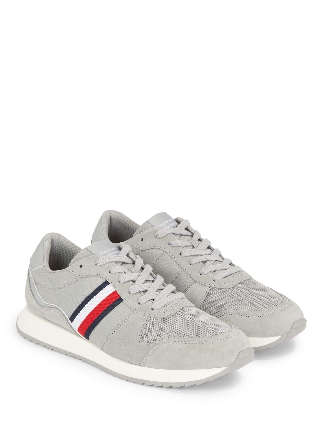 

Кроссовки Tommy Hilfiger Global в полоску, античное серебро