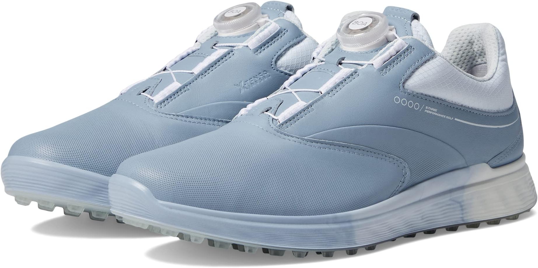 Кроссовки S-Three Boa GORE-TEX Waterproof Golf Hybrid Golf Shoes ECCO, цвет Dusty Blue/Air Steer Leather/Textile