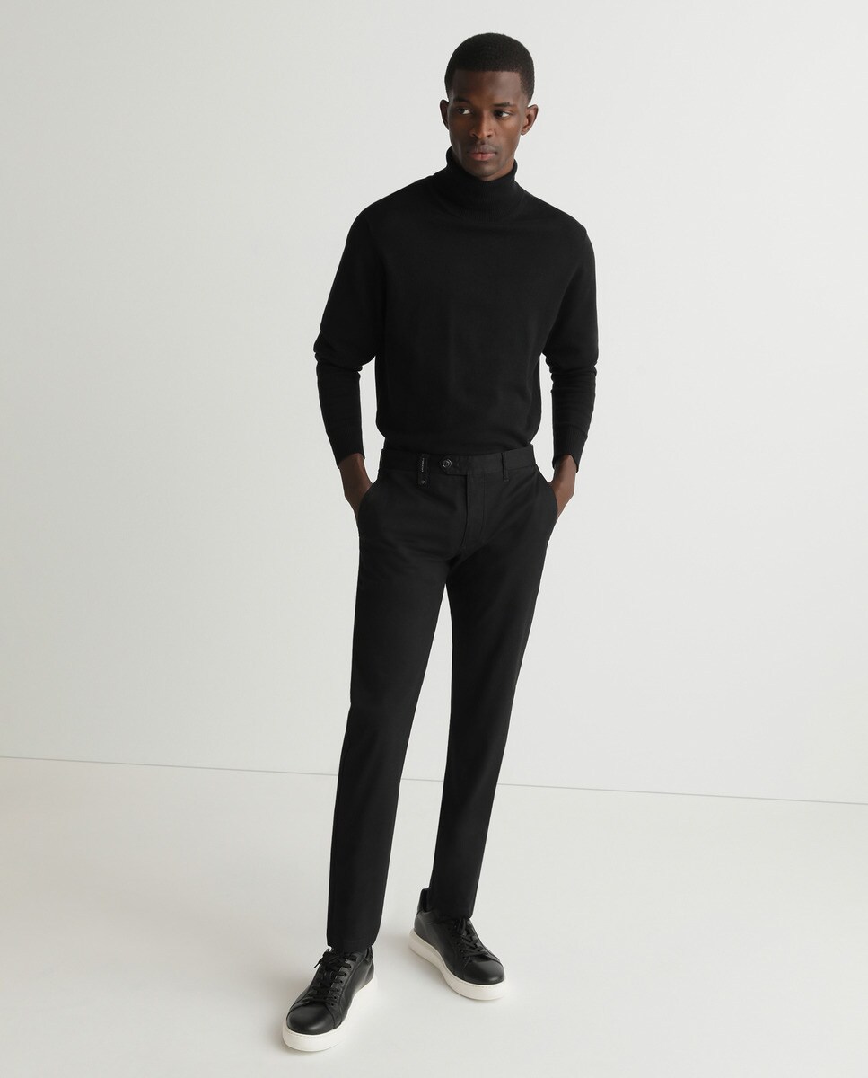 Узкие черные мужские брюки чинос Florentino, черный узкие черные мужские брюки чинос jack