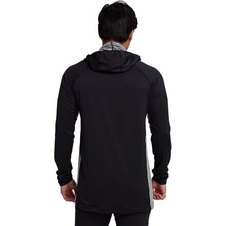 

Топ Midweight X Baselayer с длинным воротником и капюшоном мужской Burton, цвет True Black/Gray Heather