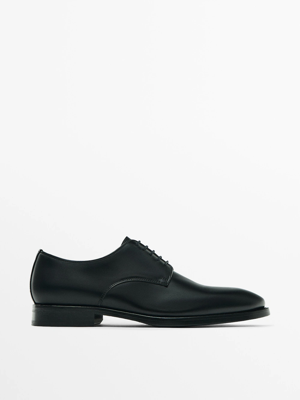 

Черные туфли дерби Massimo Dutti, черный