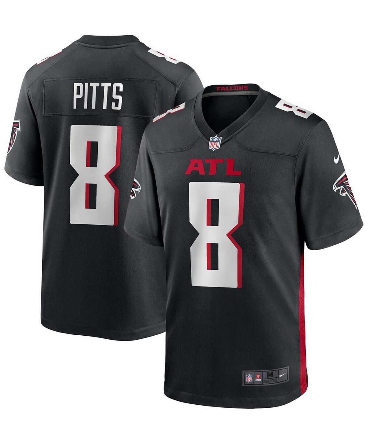 

Джерси Big Boys Кайла Питтса Black Atlanta Falcons драфта НФЛ 2021 года в первом раунде Nike