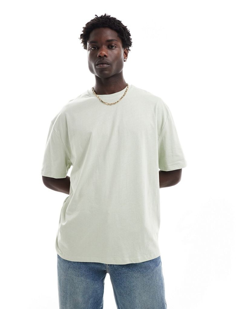 

Светло-зеленая футболка оверсайз ASOS DESIGN