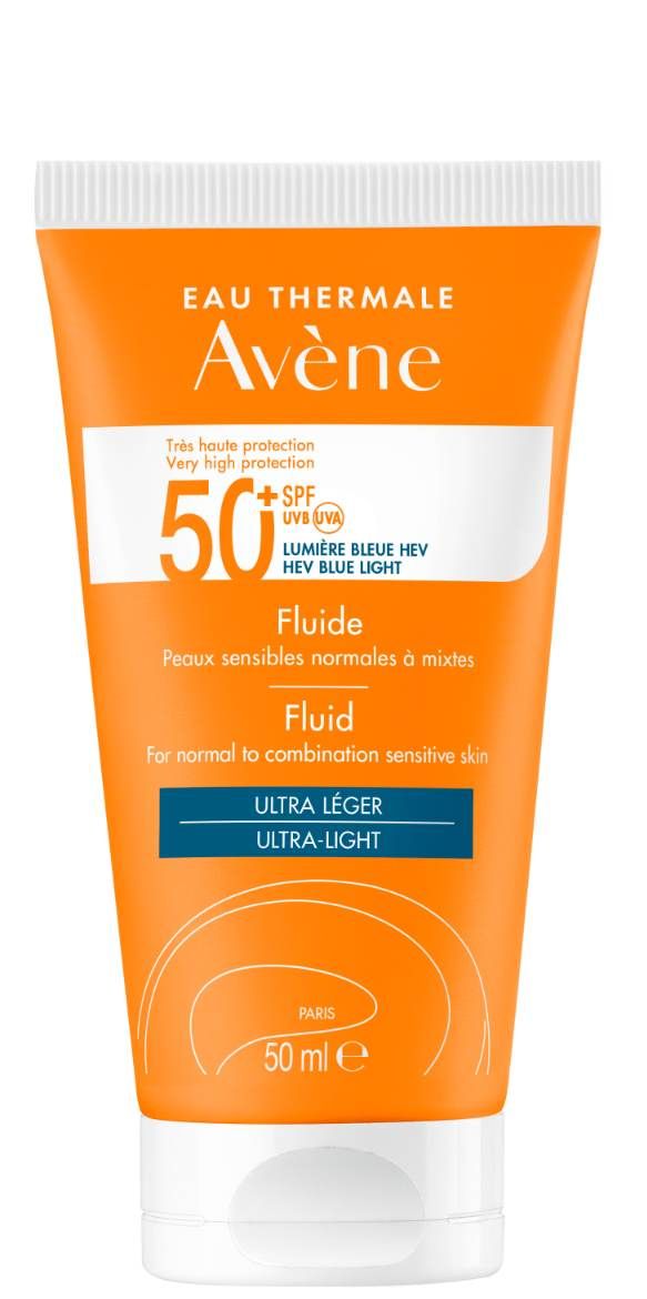 цена Флюид с фильтром для лица Avène Sun Fluide SPF50+, 50 мл