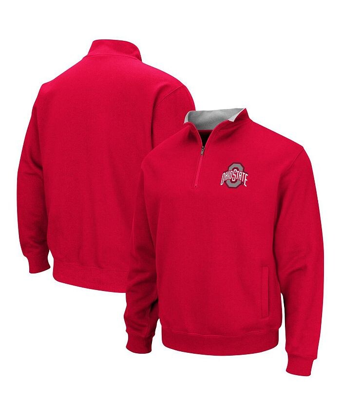 

Мужская куртка Scarlet Ohio State Buckeyes Tortugas Team с логотипом на молнии четверти Colosseum, красный