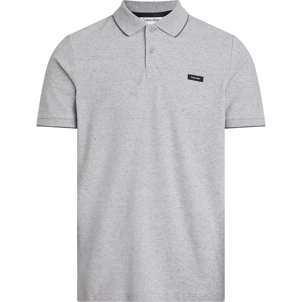 

Поло Calvin Klein Stretch Pique Tipping, серый