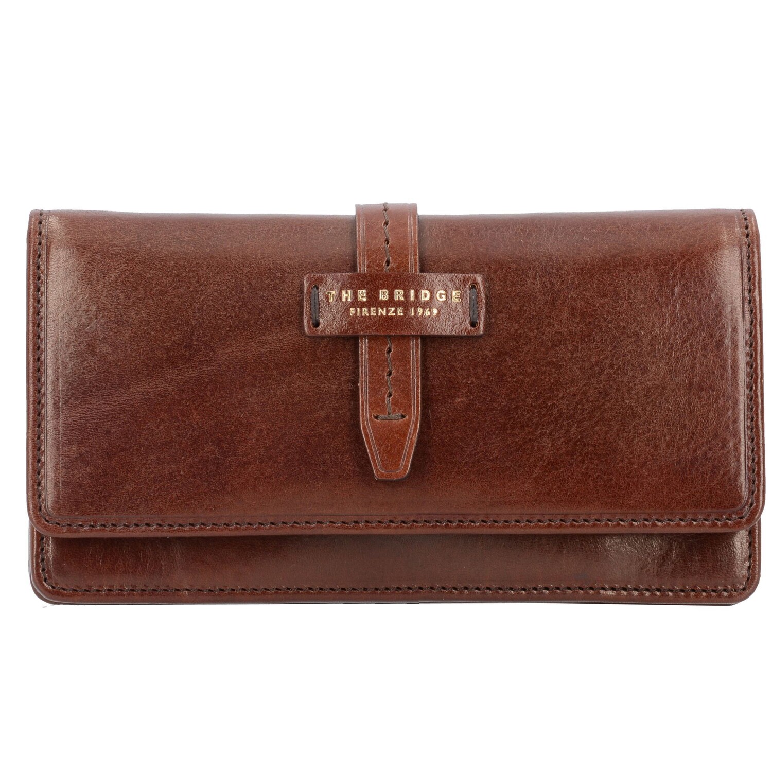 

Кошелек The Bridge Florentin Leder 17,5 cm, цвет brown gold