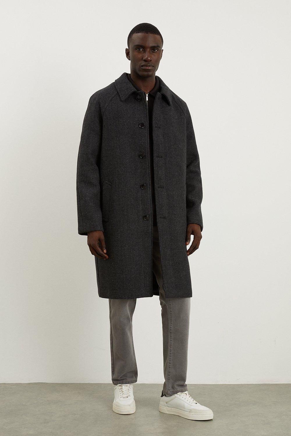 Шерстяное фактурное пальто в стиле авто Burton, серый пальто из смесовой шерсти цвета фуксии network
