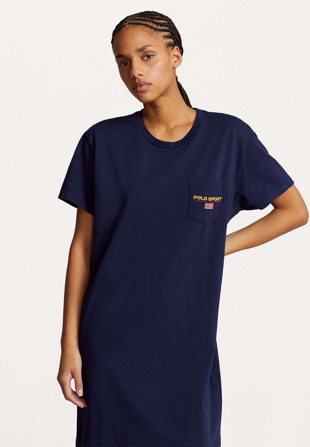 

Платье из джерси SHORT SLEEVE DAY DRESS Ralph Lauren, синий