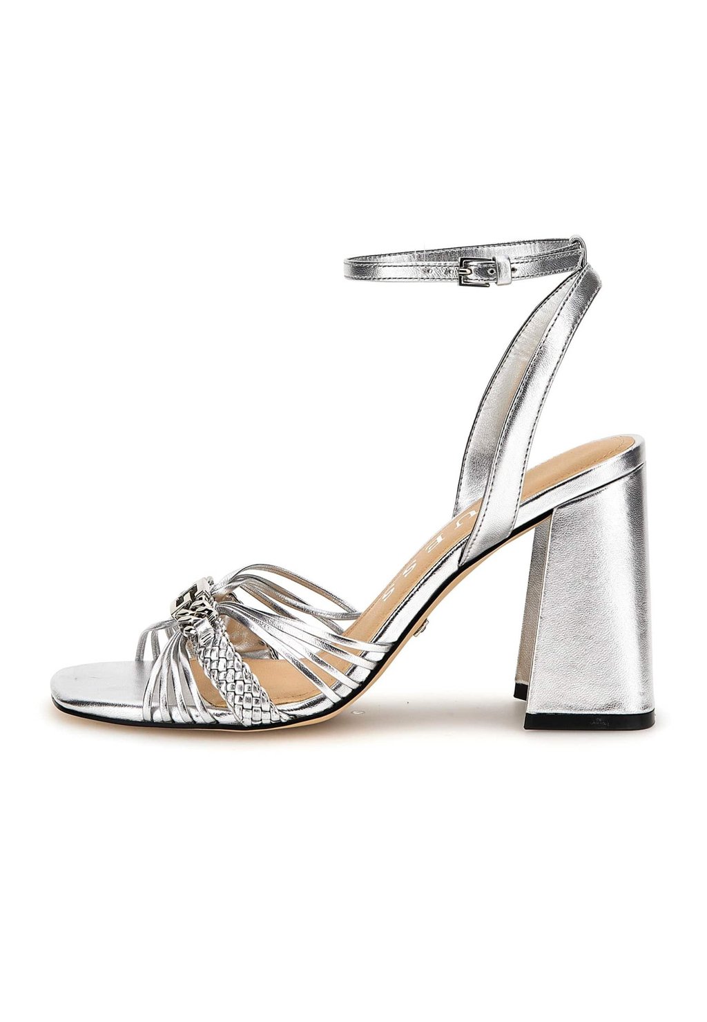 

Босоножки на высоком каблуке KEELAN METALLIC Guess, цвет silber