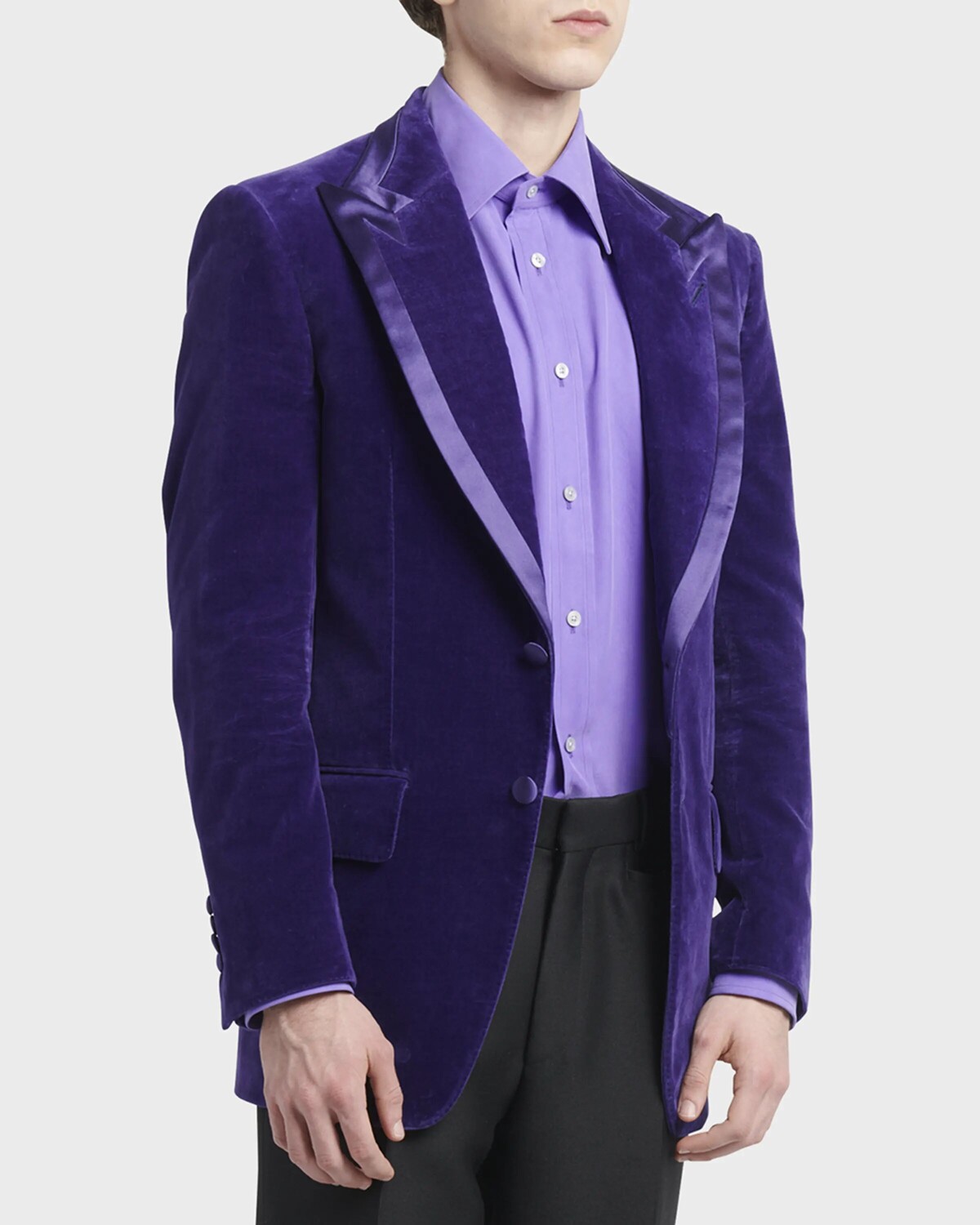 

Мужская бархатная коктейльная куртка Atticus Compact TOM FORD, цвет Purple