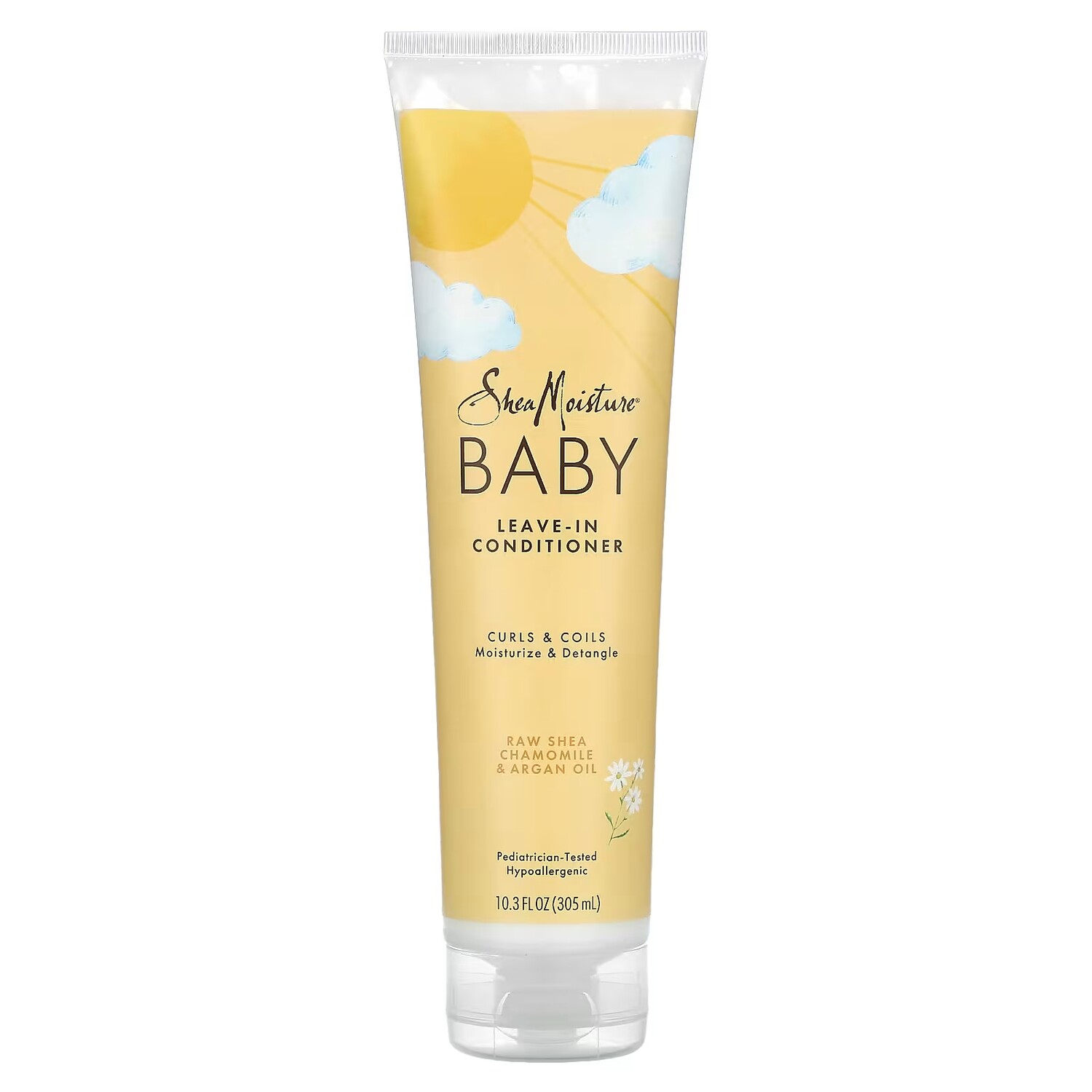 

Несмываемый кондиционер SheaMoisture Baby для локонов и локонов с сырым маслом ши, ромашки и арганы, 10,3 жидких унций (305 мл)