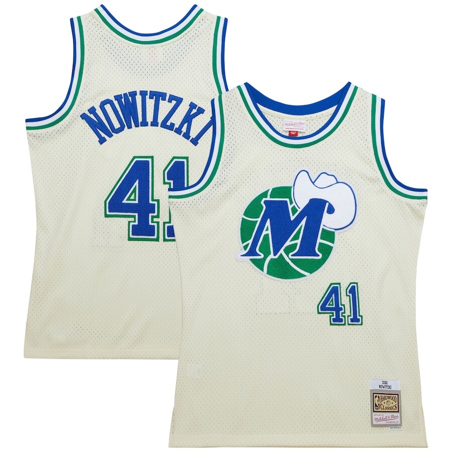 

Джерси Mitchell & Ness Dallas Mavericks, кремовый