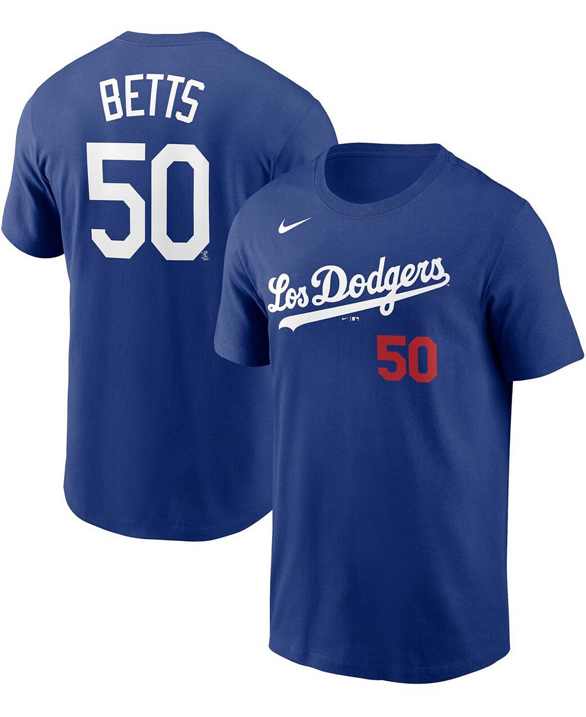 

Мужская футболка Mookie Betts Royal Los Angeles Dodgers City Connect с именем и номером Nike