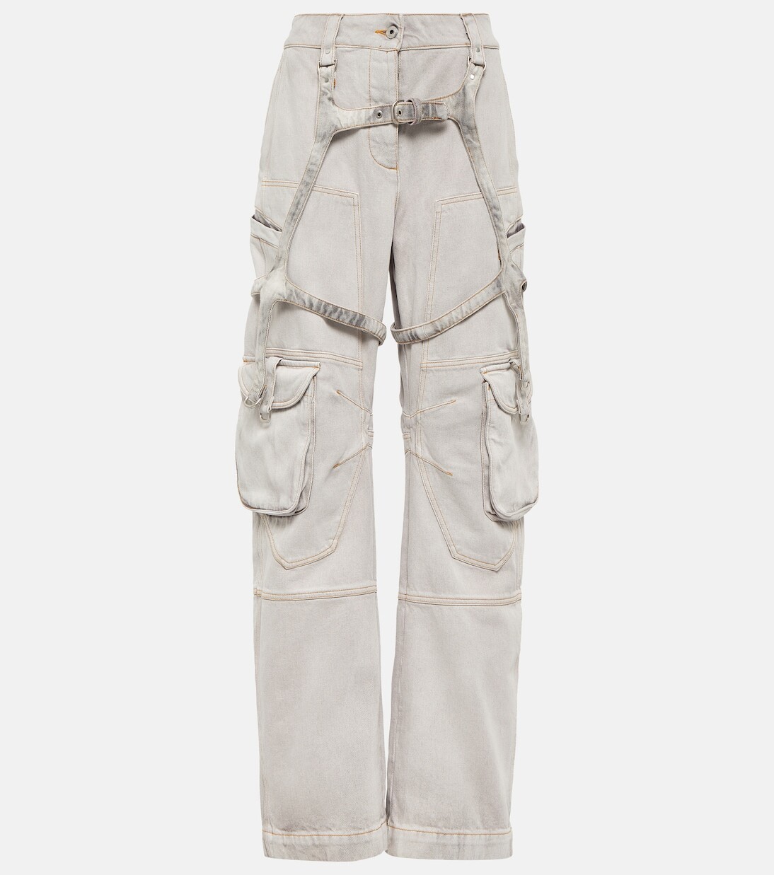 

Спортивные брюки карго из хлопкового джерси для стирки Off-White, белый