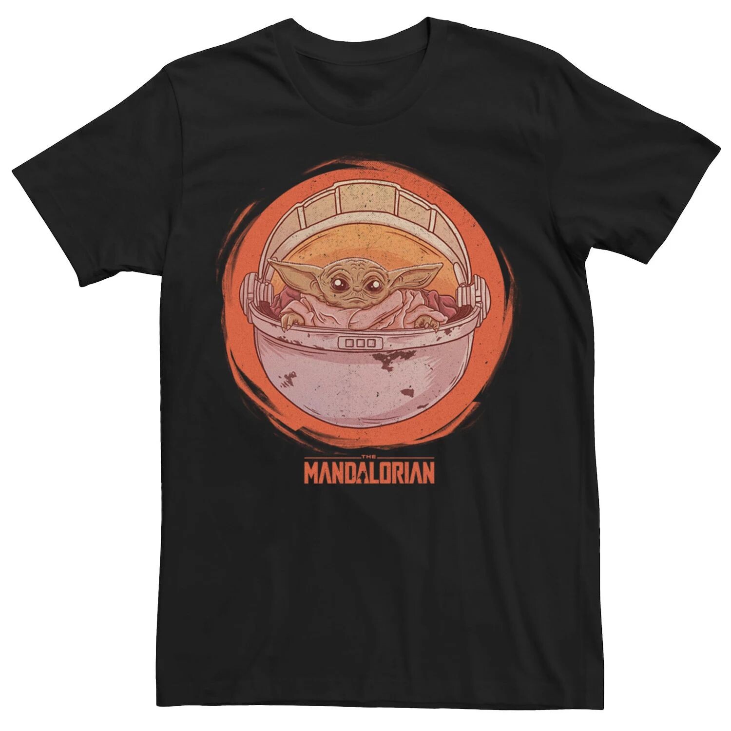 

Мужская футболка The Mandalorian The Child Circle Star Wars, черный