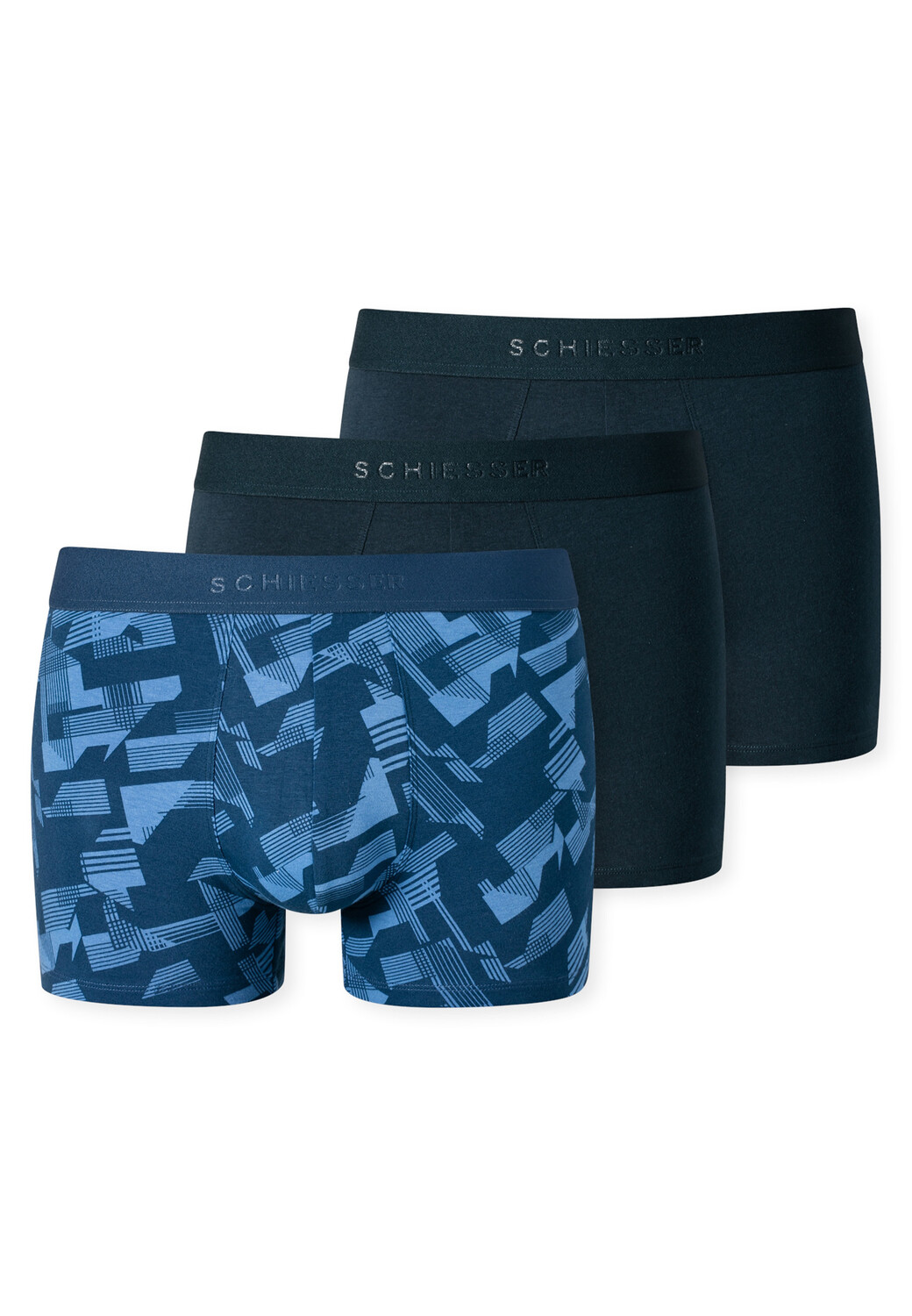 

Трусы Schiesser Retro Short/Pant 95/5 Organic Cotton, синий