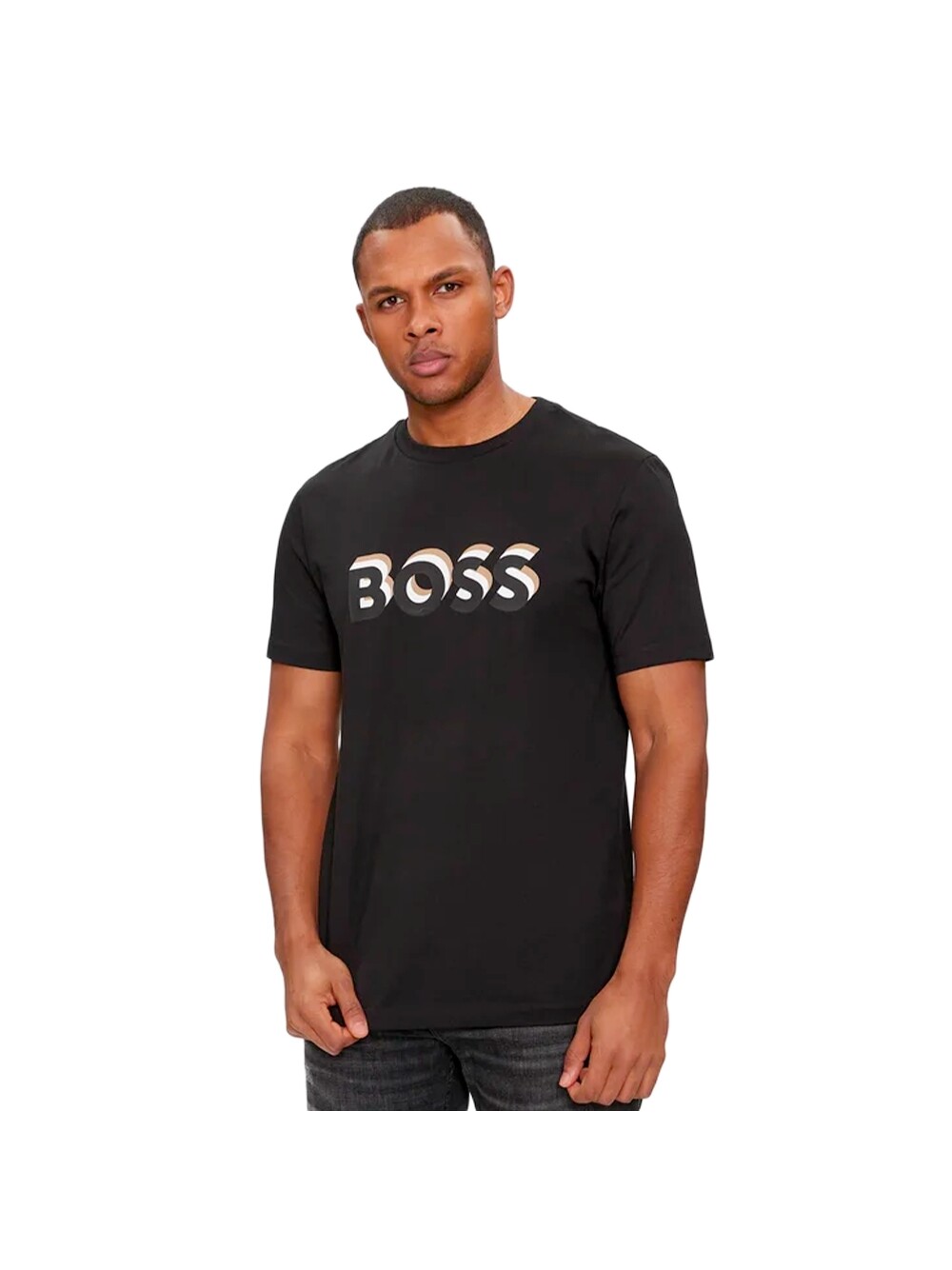 

Футболка из трикотажа Boss, черный