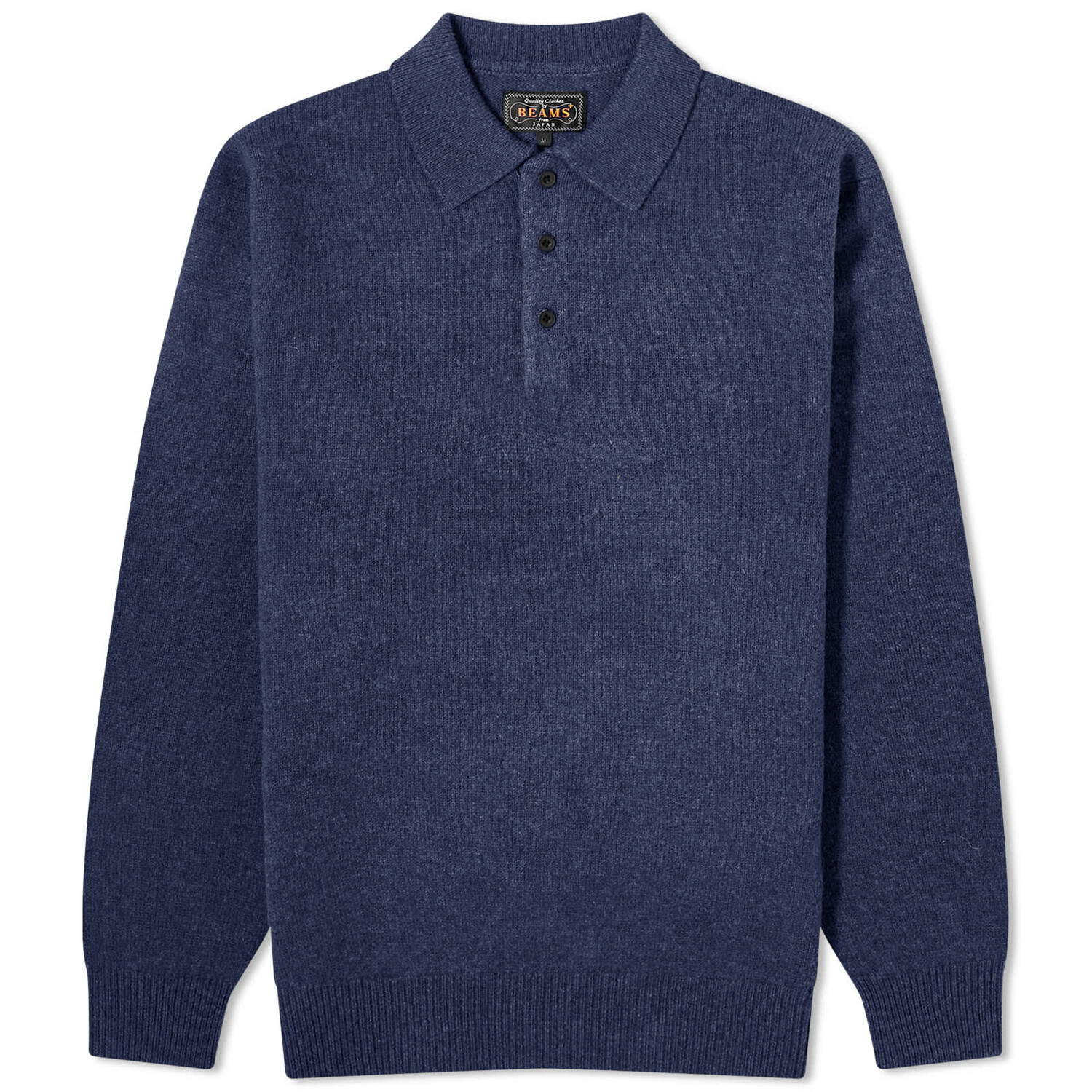 

Поло Beams Plus Long Sleeve, темно-синий
