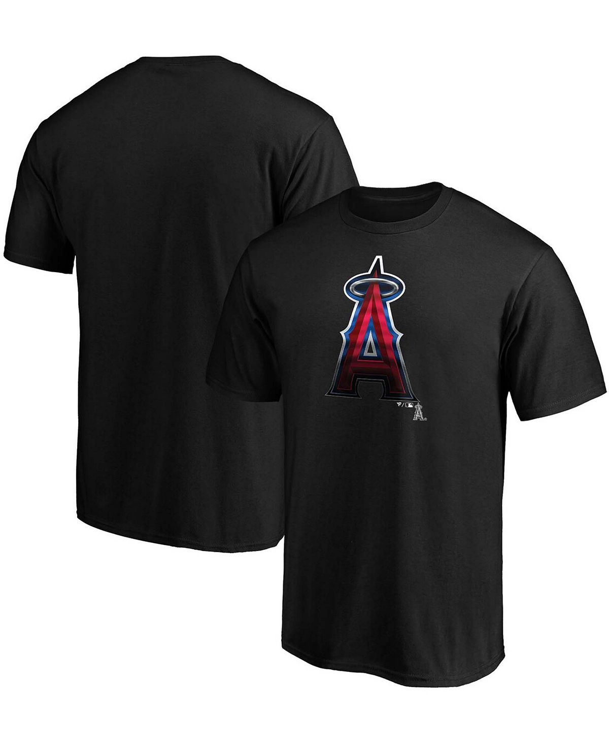 

Мужская черная футболка с логотипом команды Los Angeles Angels Midnight Mascot Team Fanatics