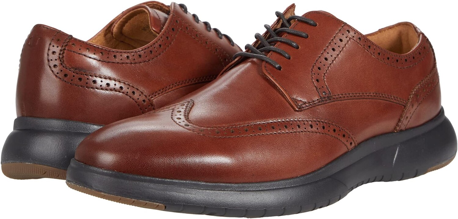 

Кроссовки Dash Wing Tip Sneaker Sole Oxford Florsheim, цвет Cognac Smooth Leather/Brown Sole