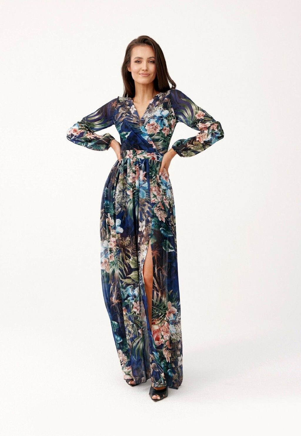 

Длинное платье Roco Fashion, синий
