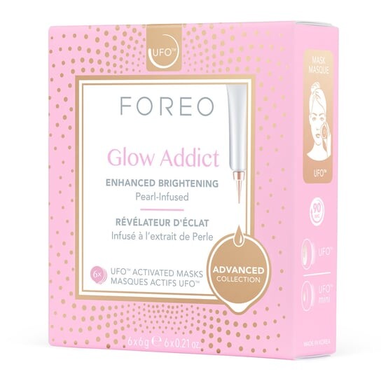 

Активируемая маска Glow Addict, 6 шт. Foreo, UFO