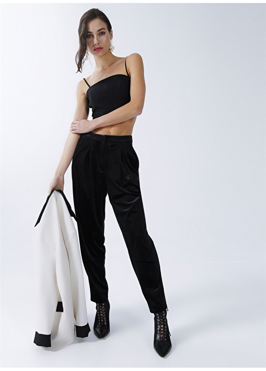 Базовые черные женские брюки с нормальной талией Fabrika 12storeez брюки базовые черные
