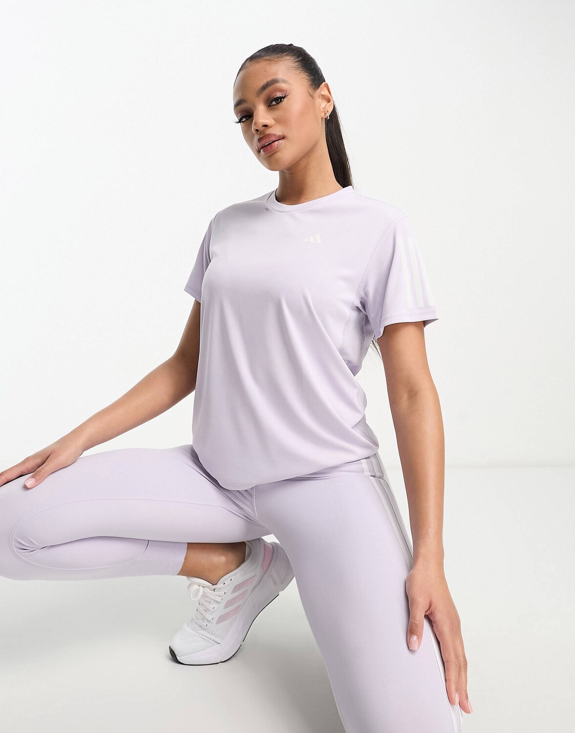 

Сиреневая футболка adidas Running Own The Run adidas performance, Фиолетовый