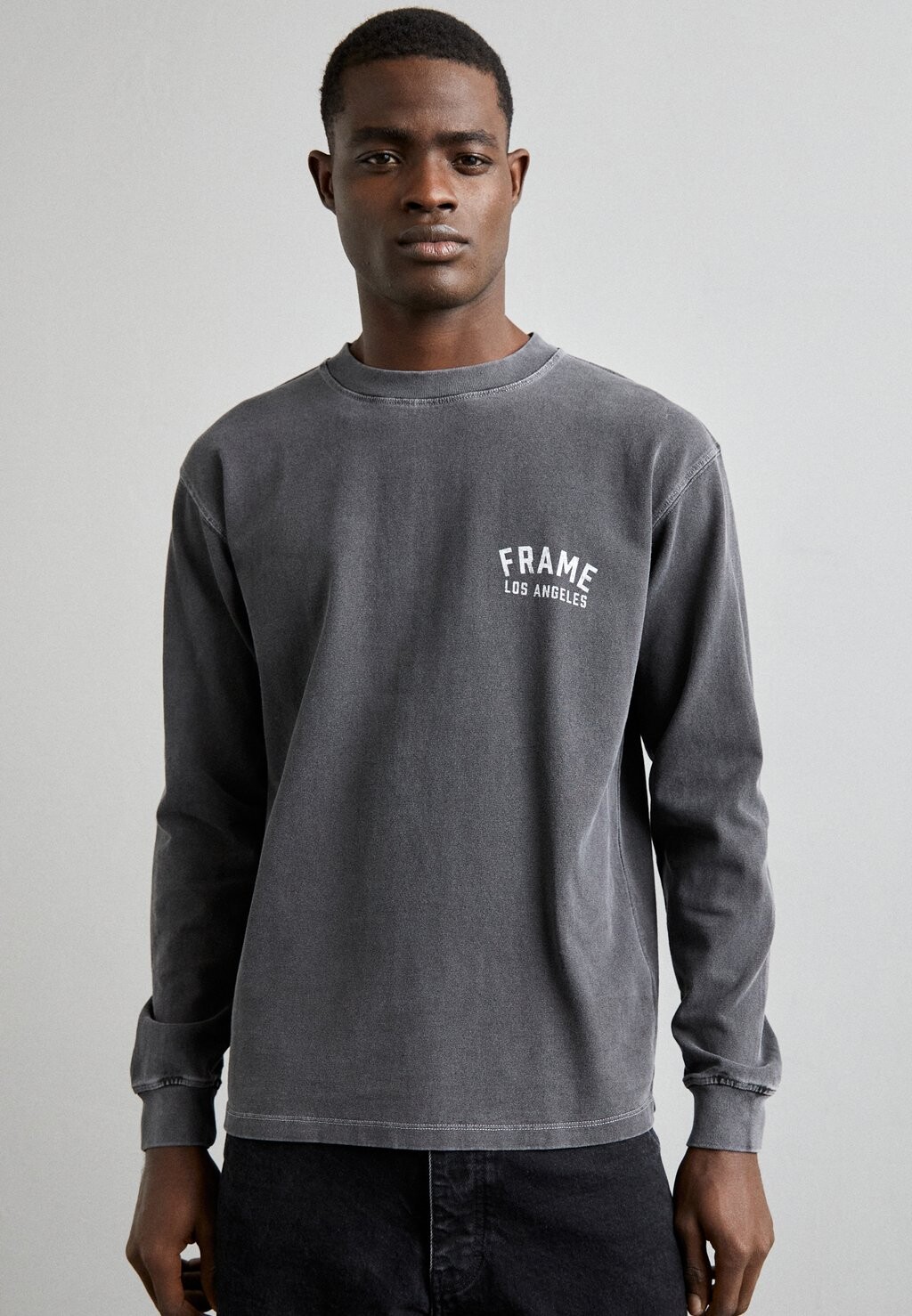 

Рубашка с длинным рукавом VINTAGE PRINT TEE FRAME, цвет washed charcoal